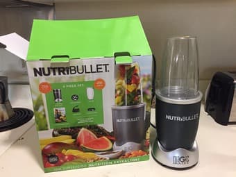 Nutribullet, Meva vacuum cleaner, queen air mattress & stability ball 2