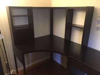 Black Ikea Corner Desk 1