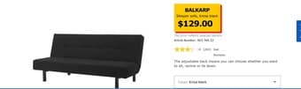 Ikea "BALKARP" Futon Excellent Condition 2