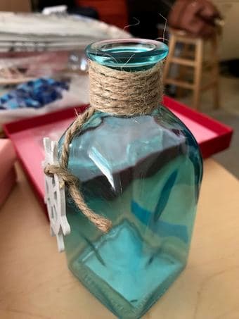 centerpiece / decoration vases bottles -- set of 13 1