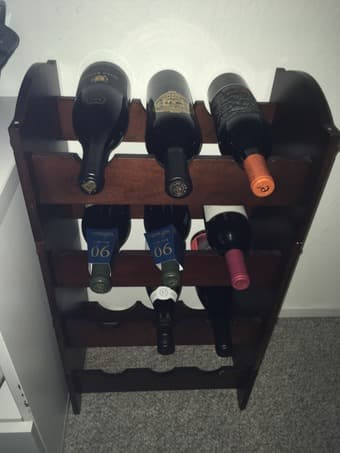 Wood wine rack (12 bottle) 1