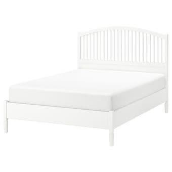 Ikea TYSSEDAL Bed, Queen size, white (宜家queen size床出售, 非常新） 2
