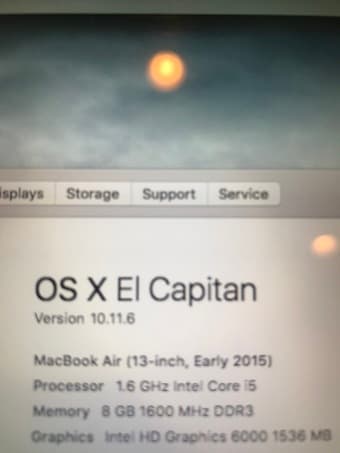 MacBook Air 13” 8G RAM 128G SSD 3