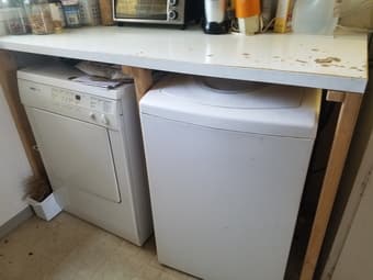 Washer and Dryer along with additional counter top Free 1