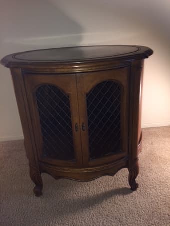wooden nightstand 1