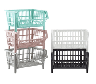 4 stackable baskets for atorage 1