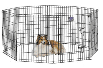 Wire Dog Crate (Medium) + Exercise Pen (30" H) 2