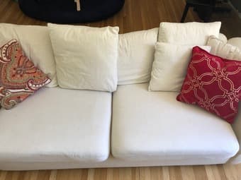 Couch off white four seats 3
