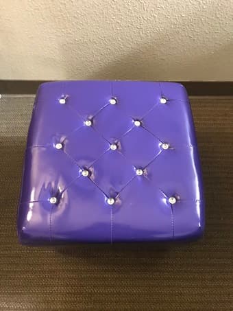Cute Purple Storage Ottoman 3