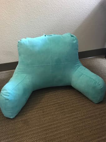 Aquamarine/Teal Backrest Pillow 1