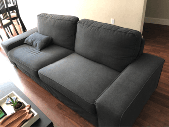 Kivik sofa, black couch 2