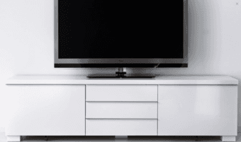 Sleek TV stand with lots of storage 1