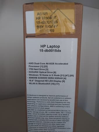 New HP laptop 15-db0015dx for sale 1
