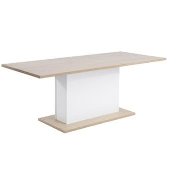 Extendable Rectangular Wood Dining Table (New) 2