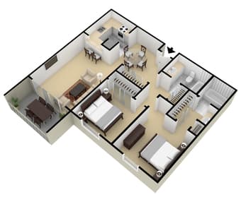 2BR 2BA Luxury Los Altos Apartment Move In August 30th Full Year Lease 1