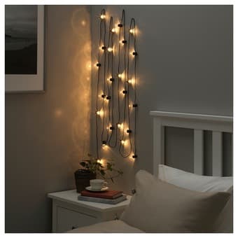 Decorative string lights + paper star & tealight lantern + free star 1