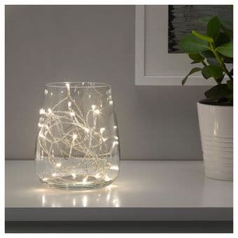 Decorative string lights + paper star & tealight lantern + free star 2