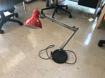 Desk lamp and surge protector 1