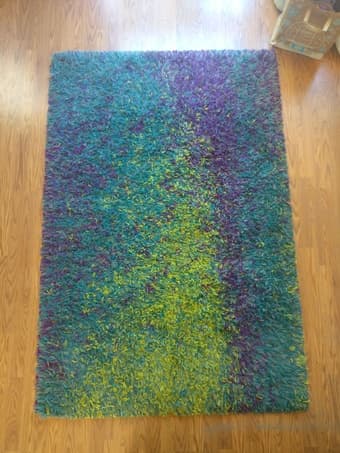 Large shag rug - 3'9" x 5'6" 1