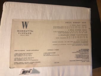 Brand New Wamsutta Full Size Sheet Set White Linen 1