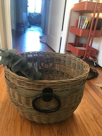 Restoration hardware style large basket 2