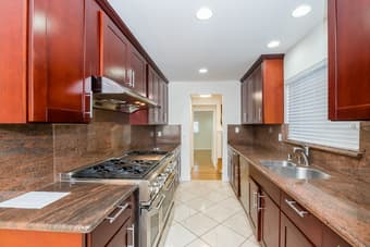 There are marble and solid hardwood flooring throughout the house. 1
