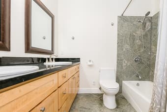 There are marble and solid hardwood flooring throughout the house. 2