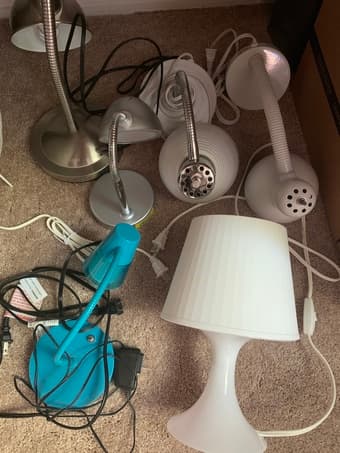 Table Lamps, Ikea floor paper lamp 1