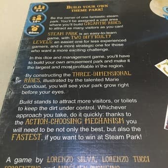 New Sealed Steam Park Board Game 3