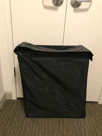 IKEA thin tall laundry hamper 1
