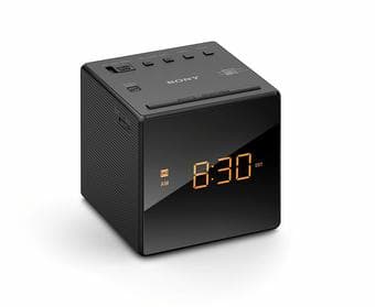 cube LED alarm clock/radio (Sony brand, black) 1