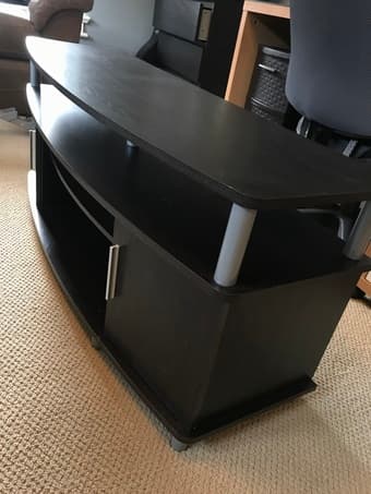 Black TV Stand for TVs up to 50" 2