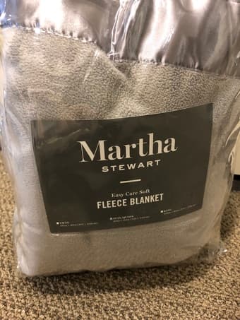 Martha Stewart Queen Soft Fleece Blanket 1