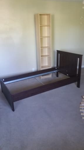 Bed, Mattress, Chair, Tables, Trashcans, Etc. 1