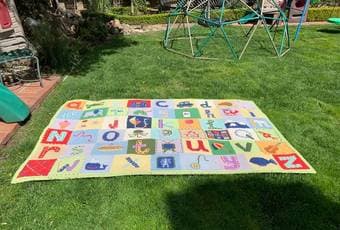 Pottery Barn ABC rug, 100% wool 1