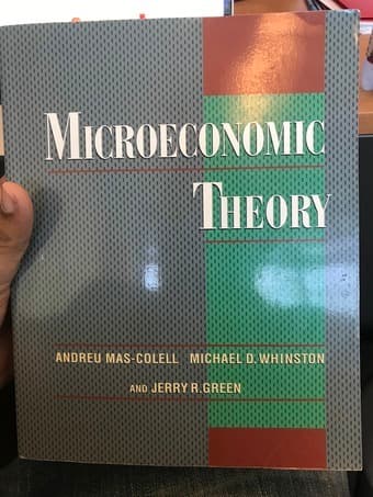 Book: Microeconomic Theory- Mas-Collel, Whinston, and Green 2