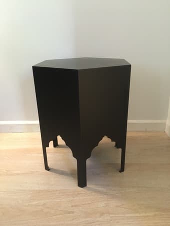 metal hexagon accent table 2