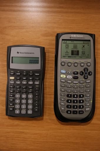 Moderately used TI BA II Plus calculator 1
