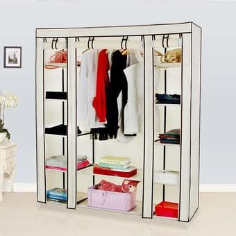 Portable Clothes Closet Wardrobe Storage Organizer 1