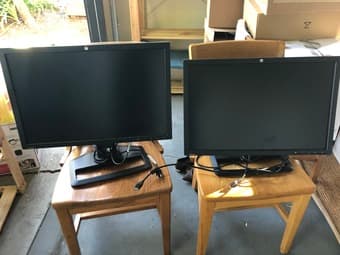 Two HP ZR2440w 24-inch LED Backlit IPS Monitor 1