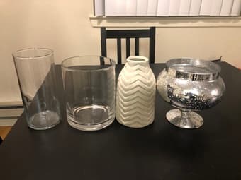 Flower vases - $3 each or all 4 for $10!! 1