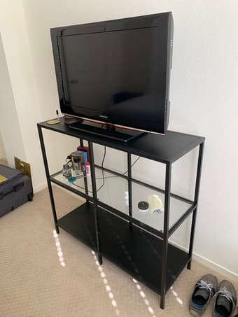 Metal and Glass Console / TV Stand 1