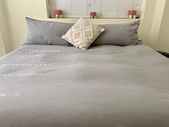 King Bed and Mattress (Cover and Pillows included!) 3