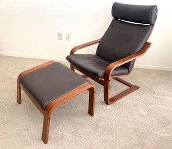 Moving Sale! Leather Rocking Chair & Ottoman (Excellent Condition)! 3