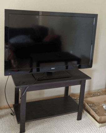 TV with stand 1