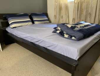 Queen bed frame and mattress 1