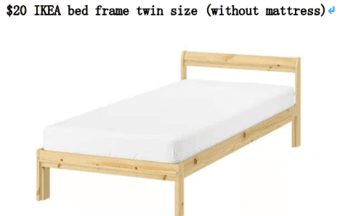 bed frame-twin size 1