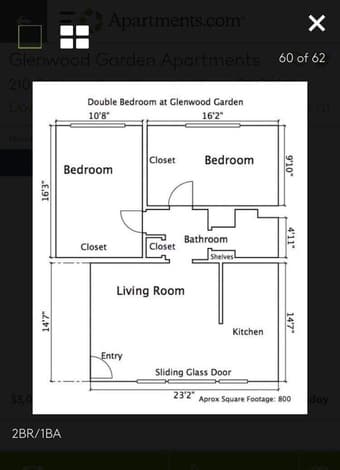 Room available in a 2B1B apartment in Mountain View 1