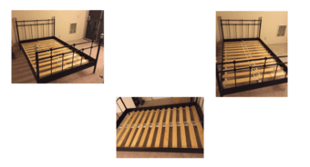 Ikea bed frame - Double size: 130 cm × 190 cm (53 in × 75 in) 1