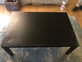FREE dark brown Ikea coffee table - must go before we move!!! 1